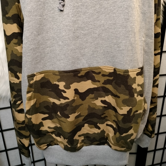 Coofandy Men's Cotton Blend Pullover Camo Hoodie Sweatshirt Size XL - Picture 3 of 8